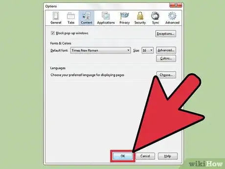 Image intitulée Change the Default Font in Firefox Step 6