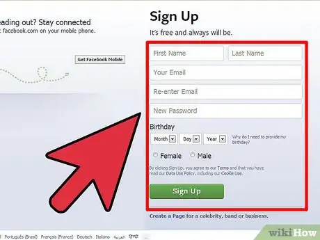 Image intitulée Sign Up for Facebook Step 3
