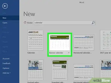 Image intitulée Make a Calendar in Word Step 3