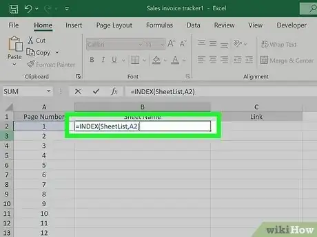 Image intitulée Create an Index in Excel Step 10