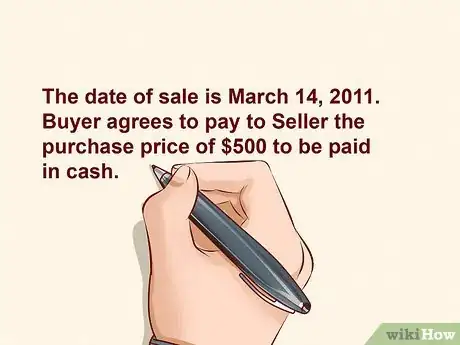 Image intitulée Write a Contract for Selling a Car Step 4