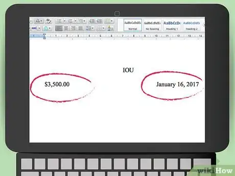 Image intitulée Write an IOU Step 1