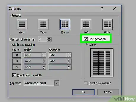 Image intitulée Add Columns in Microsoft Word Step 13