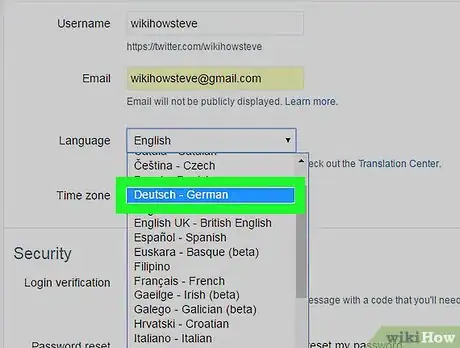Image intitulée Change the Language on Twitter Step 4