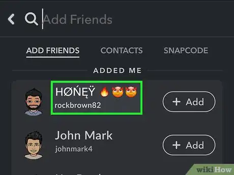 Image intitulée Add Friends on Snapchat Step 1
