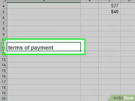 Image intitulée Make an Invoice on Excel Step 23