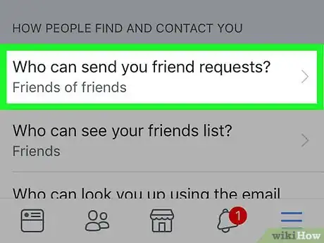 Image intitulée Not Show Up in Suggested Friends on Facebook Step 9