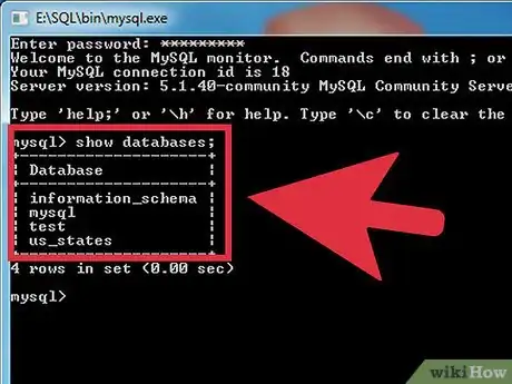 Image intitulée Create a Database in MySQL Step 2