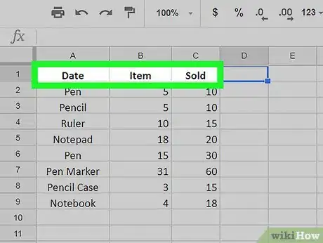 Image intitulée Make a Header on Google Sheets on PC or Mac Step 4