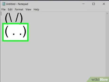 Image intitulée Make a Bunny by Typing Characters on Your Keyboard Step 2