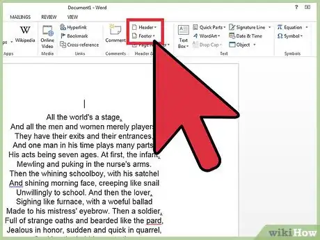 Image intitulée Insert a Custom Header or Footer in Microsoft Word Step 2