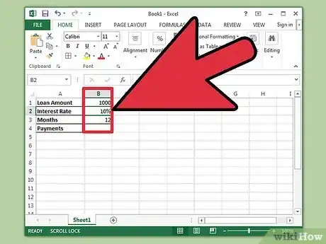 Image intitulée Prepare Amortization Schedule in Excel Step 3