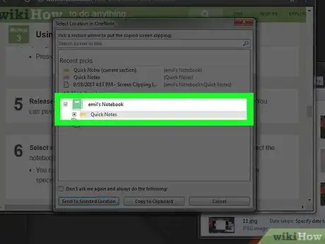Image intitulée Take Screenshots with OneNote Step 20