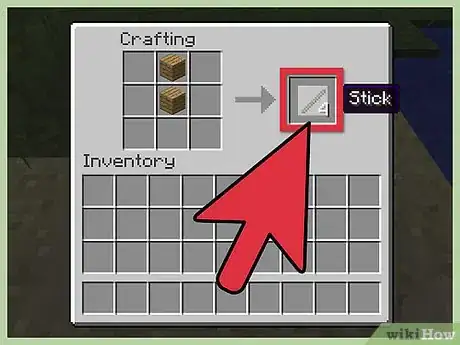 Image intitulée Make a Bow and Arrow in Minecraft Step 2