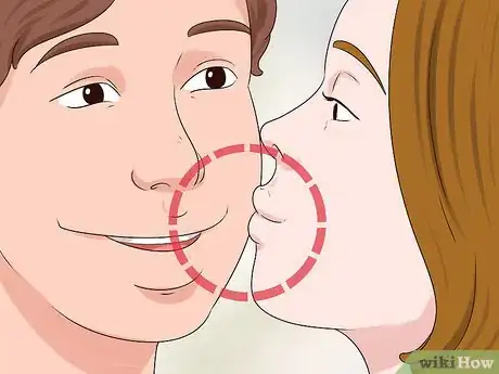 Image intitulée Peck Kiss a Guy Step 4