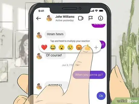 Image intitulée React to Messages on Instagram Step 3