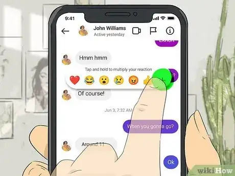 Image intitulée React to Messages on Instagram Step 7