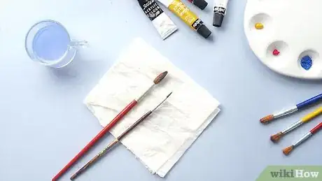 Image intitulée Clean Acrylic Paint Brushes Step 12