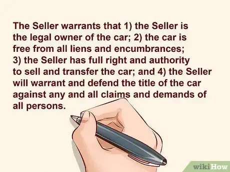 Image intitulée Write a Contract for Selling a Car Step 14