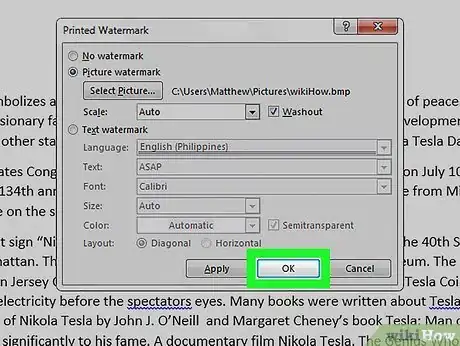 Image intitulée Add a Watermark to a Page in Microsoft Word Step 5