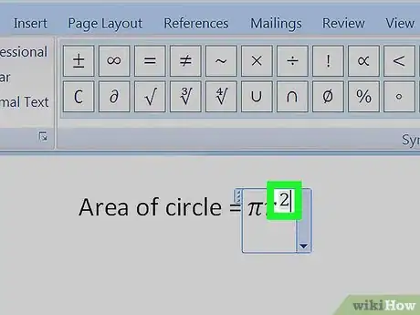 Image intitulée Add Exponents to Microsoft Word Step 13