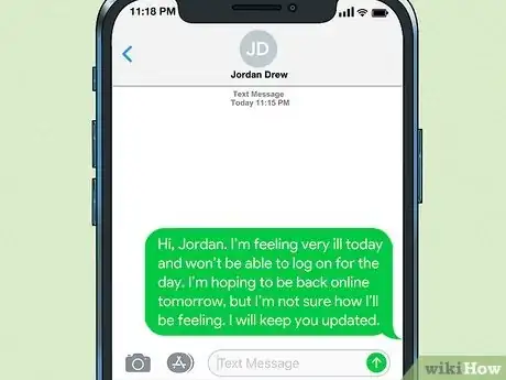 Image intitulée Ask for a Sick Day over Text Step 8