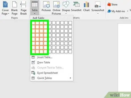 Image intitulée Insert a Table in a Microsoft Word Document Step 3