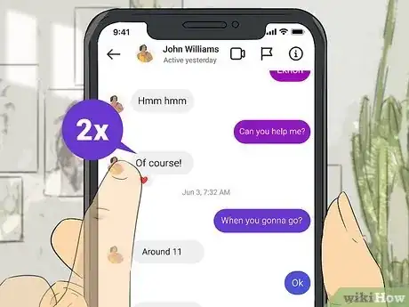 Image intitulée React to Messages on Instagram Step 2