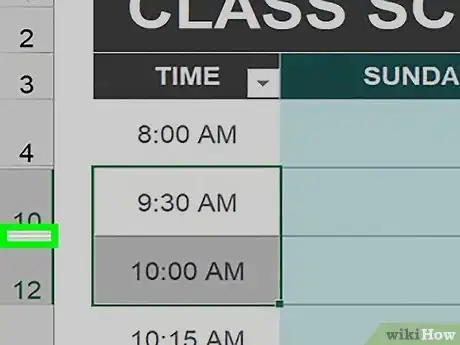 Image intitulée Unhide Rows in Excel Step 12