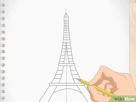 Image intitulée Draw the Eiffel Tower Step 8