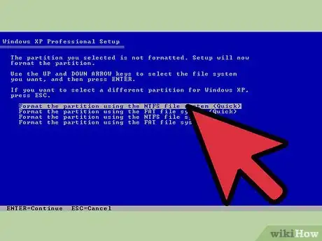 Image intitulée Format the C Drive on a Windows XP SP2 Step 7