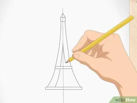 Image intitulée Draw the Eiffel Tower Step 5