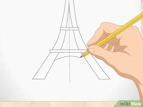 Image intitulée Draw the Eiffel Tower Step 7