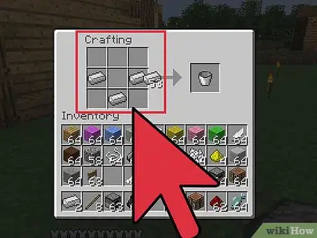 Image intitulée Make a Bucket in Minecraft Step 4