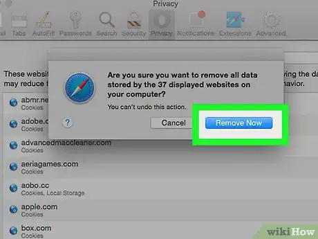 Image intitulée Delete Cookies Using the Safari Web Browser Step 7