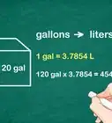 calculer un volume en litres