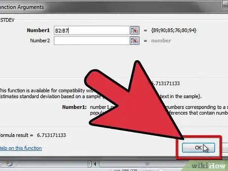 Image intitulée Calculate Mean and Standard Deviation With Excel 2007 Step 9