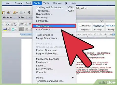 Image intitulée Check a Word Count in Microsoft Word Step 5