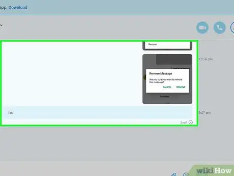 Image intitulée Delete Messages on Skype Step 15