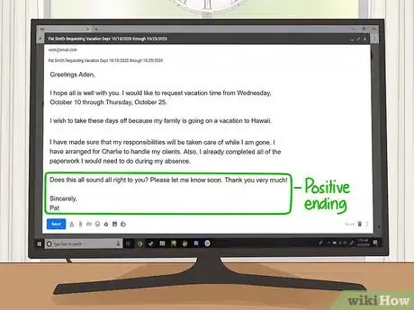 Image intitulée Request Time Off from Work by Email Step 10