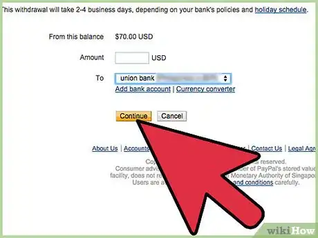 Image intitulée Use PayPal to Transfer Money Step 9