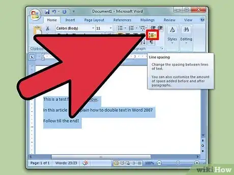 Image intitulée Double Space in Word 2007 Step 10