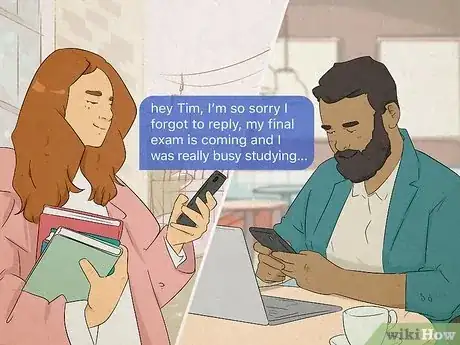 Image intitulée When a Girl Texts Sorry for the Late Reply Step 1