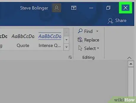 Image intitulée Restore Factory Settings in Microsoft Word Step 1