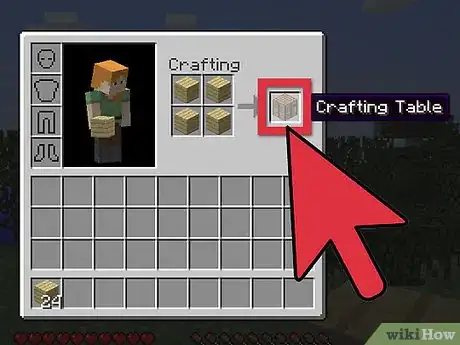 Image intitulée Make a Bow and Arrow in Minecraft Step 1