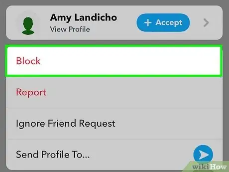 Image intitulée Block Someone on Snapchat Step 11