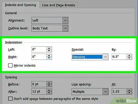 Image intitulée Do a Hanging Indent Step 5