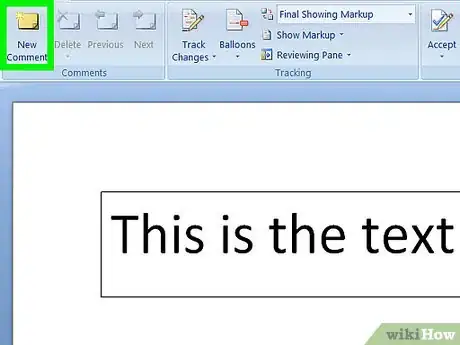 Image intitulée Add a Comment in Microsoft Word Step 4