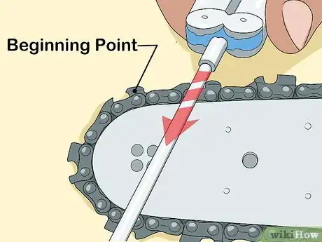 Image intitulée Sharpen a Chainsaw Step 9