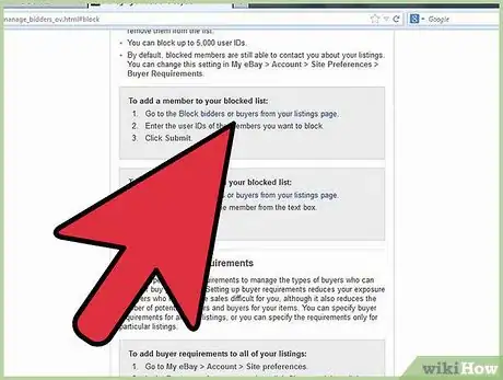 Image intitulée Block Someone on eBay Step 4